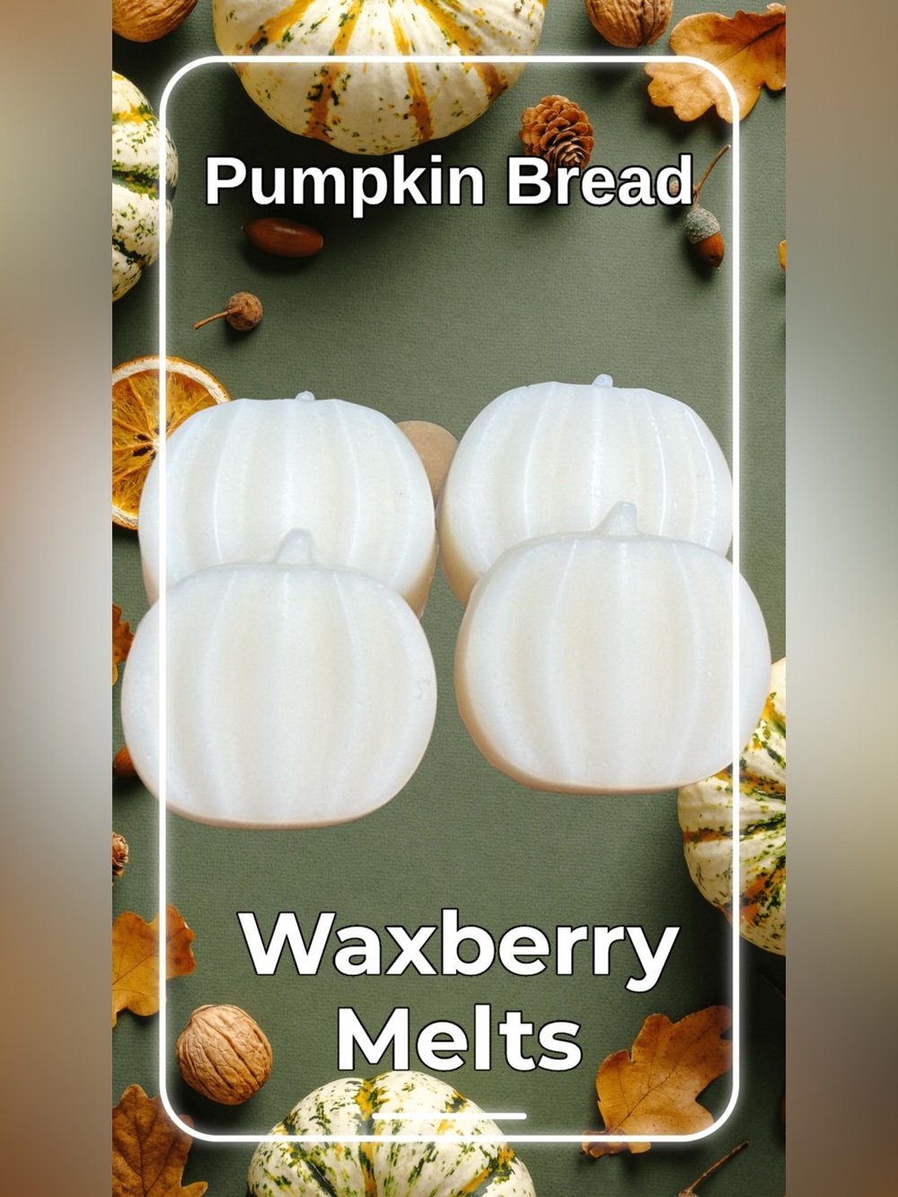 Pumpkin Shaped Wax Melts in Pumpkin Bread Scent